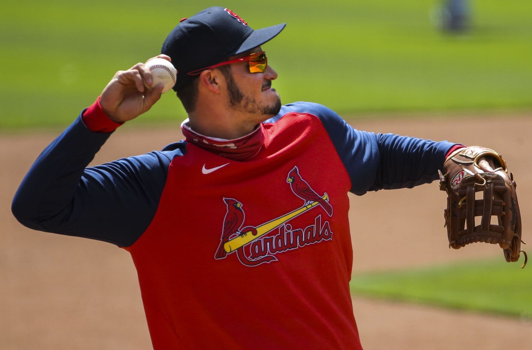 Cardinals hold a team workout ahead of opening day